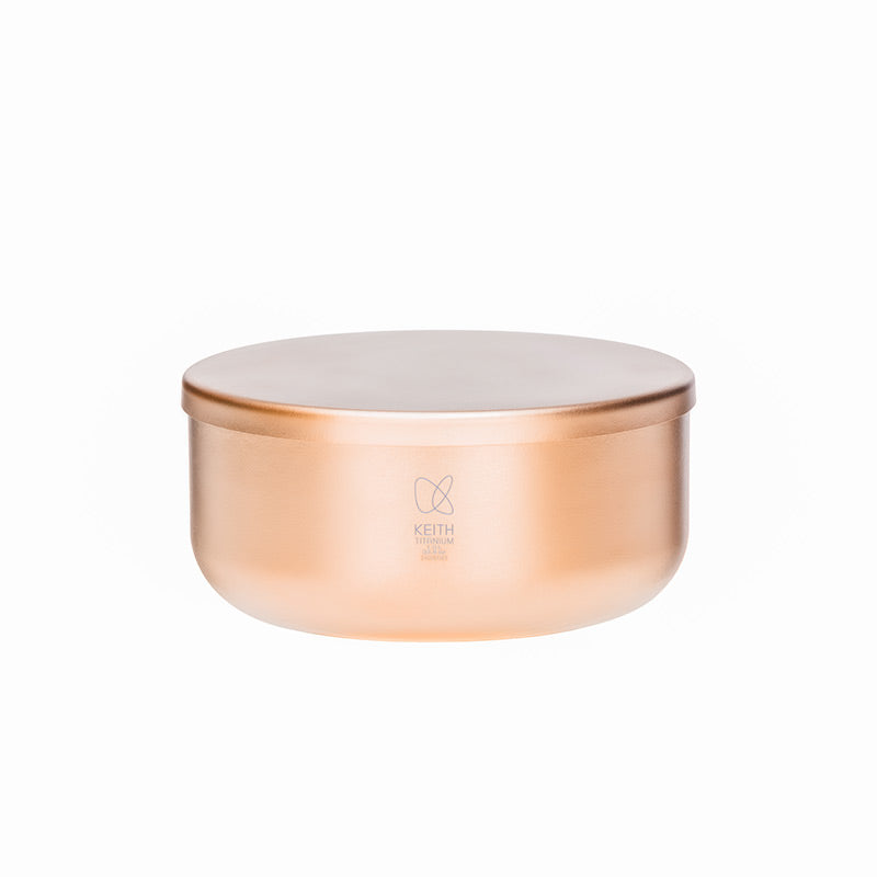 Keith Titanium Ti5452 CC lunch box in sunset orange with lid closed on a white background