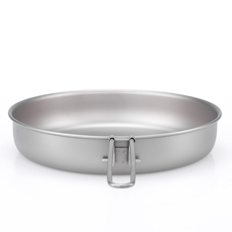 Front view of the Keith Titanium Ti6034 fry pan on a white background