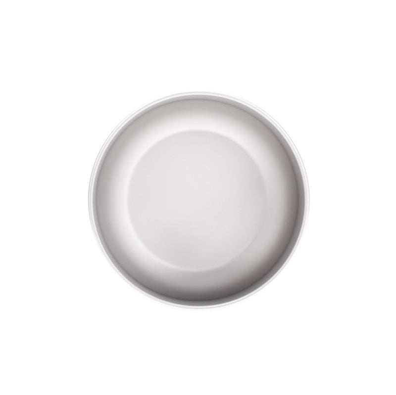 Top view of the Keith Titanium Ti8701 ultralight salad bowl on a white background