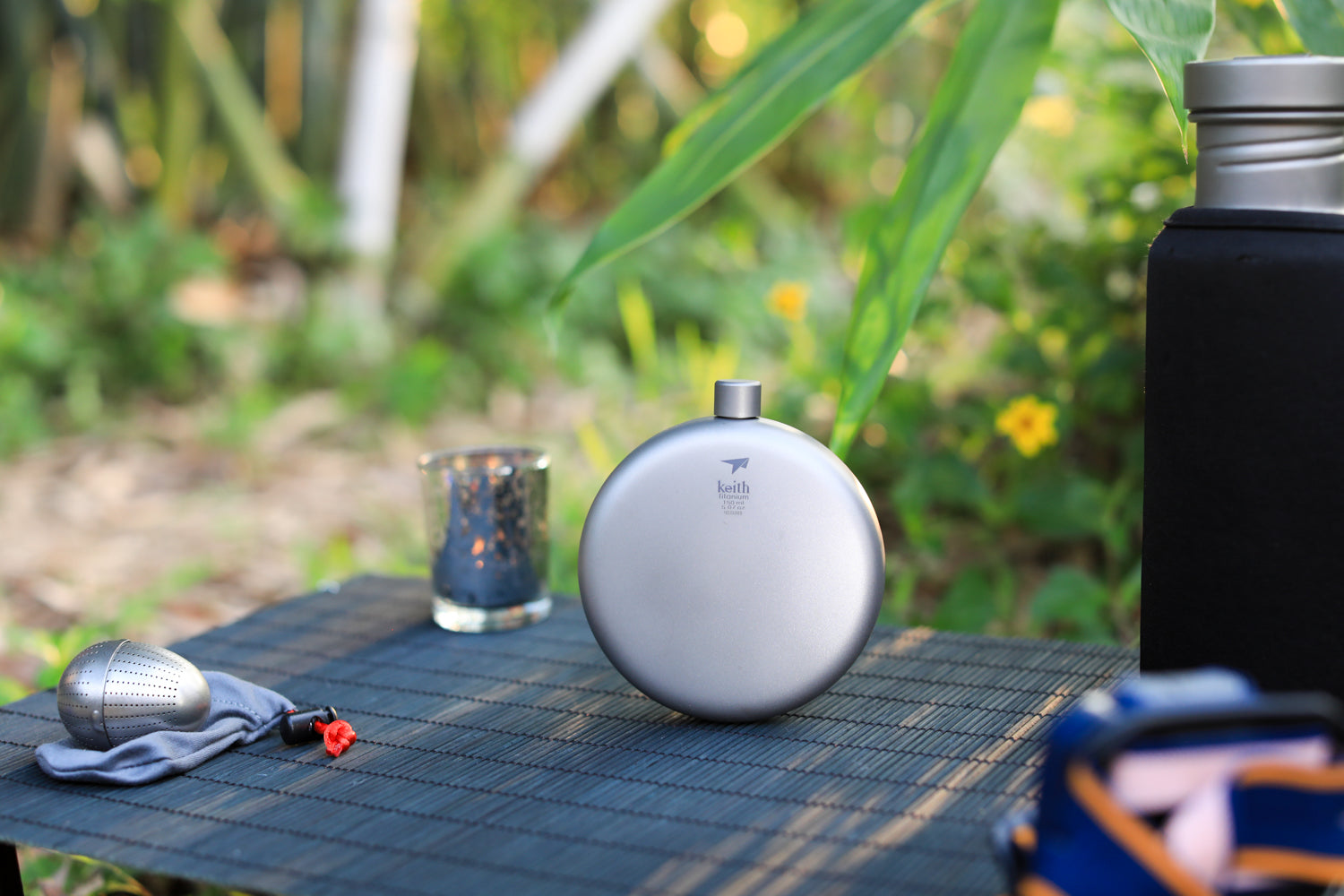 KEITH Titanium Ti9302 Titanium Round Flask