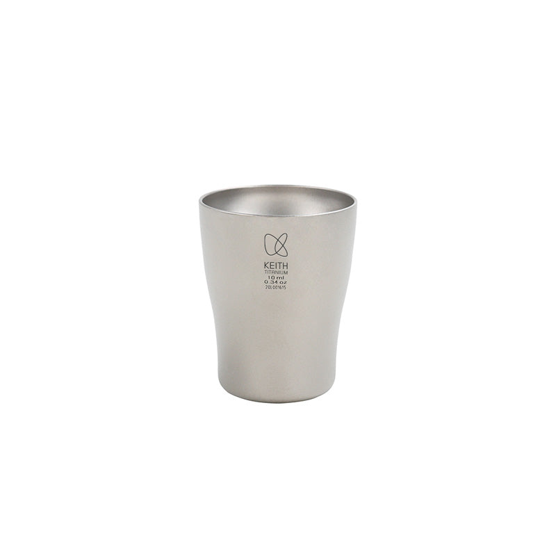 Keith Titanium Ti9304 baijiu shot glass standing on a white background