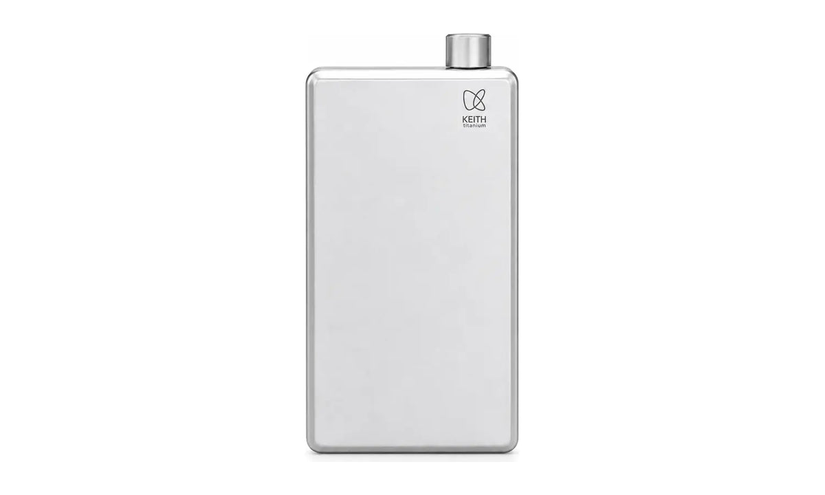 KEITH titanium flask after laser engraving